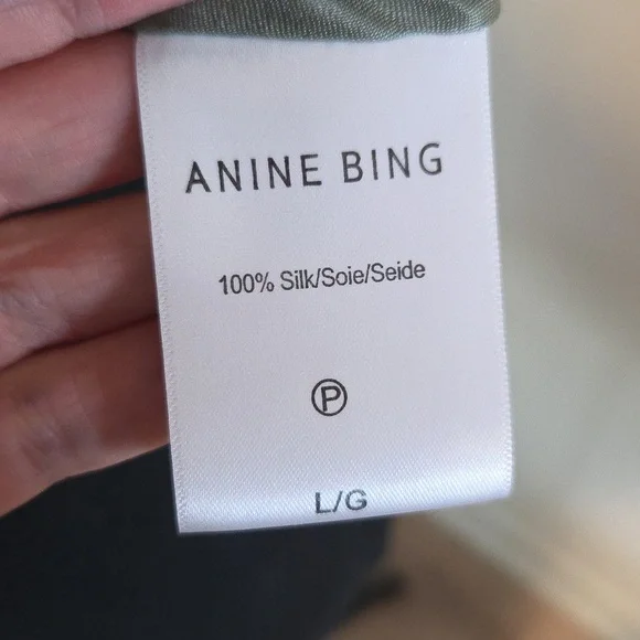 Anine Bing NWT silk "Mandy" camisole Sz L - Picture 8 of 10